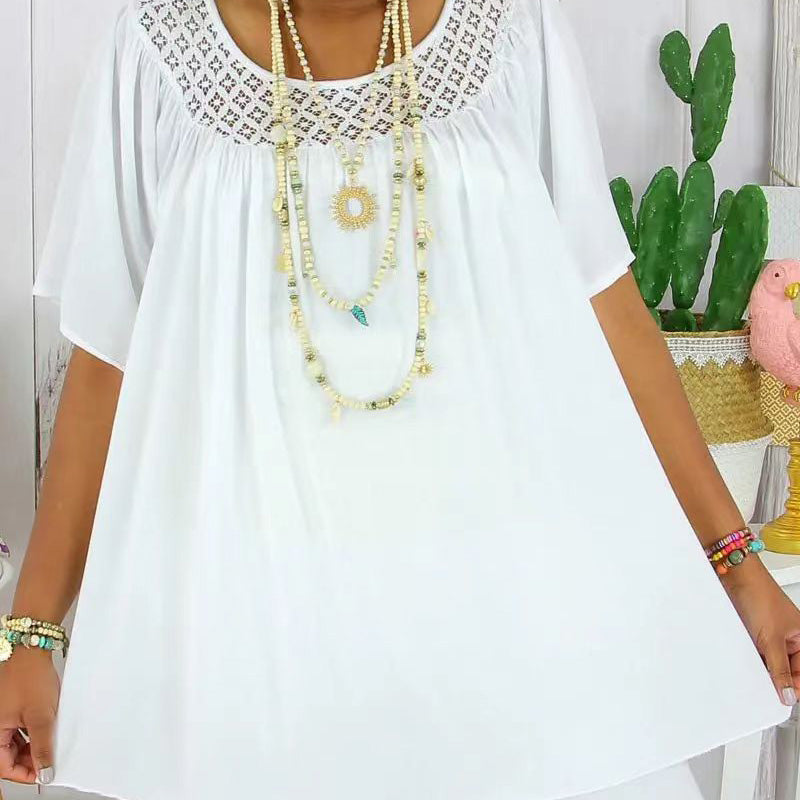 👗Women’s Casual Loose Short-Sleeve Top - Stylish & Versatile