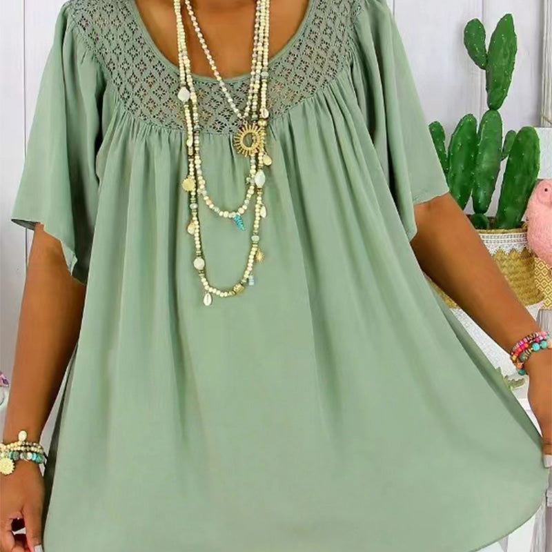 👗Women’s Casual Loose Short-Sleeve Top - Stylish & Versatile