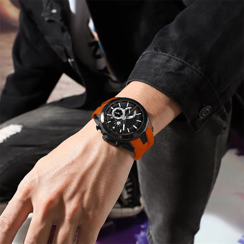 💎Stylish sports watch with luminous display, silicone strap and waterproof design💎