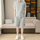 🏃‍♂️Men's Quick-Dry Short Sleeve Lapel T-Shirt  Shorts Set🏃‍♂️