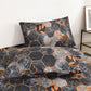 🛌🌟Geometric Gold Leaf Duvet & Pillowcase Set🌟Modern & Luxurious Bedding
