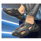 👟Men's Thick Bottom Hollow Outdoor Slippers - Breathable & Durable🌳