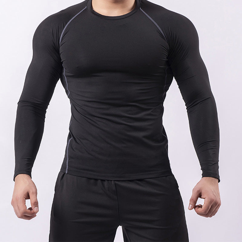 🏃‍♂️💧Men's Quick-Dry Tight Fit Long Sleeve Fitness Top