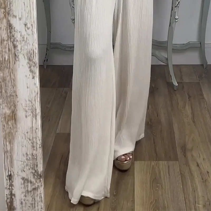 💥2025 New Product💥💃Women's Off-The-Shoulder Top & Pants Set - Fashionable and Cool