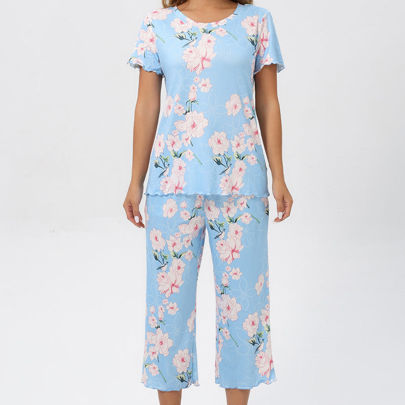 🎉🛍️Time-limited Special🌺Women's Printed Top & Pants Sleepwear Set