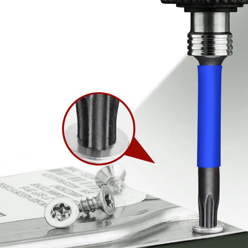 🧲Magnetic screwdriver set with Phillips and Torx - 15 pieces | Robust bits + quick change system ⚡