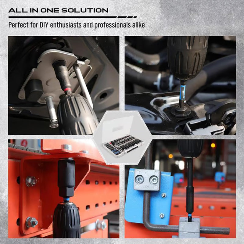 🧲Magnetic screwdriver set with Phillips and Torx - 15 pieces | Robust bits + quick change system ⚡
