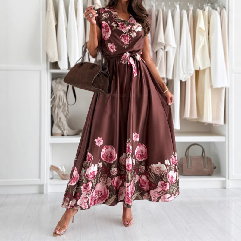 💃Women's Elegant Printed V-Neck Dresses