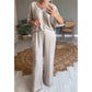 🎉🛍️Loose Satin Women's Top & Pants Set