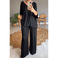 🎉🛍️Loose Satin Women's Top & Pants Set