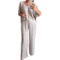 🎉🛍️Loose Satin Women's Top & Pants Set