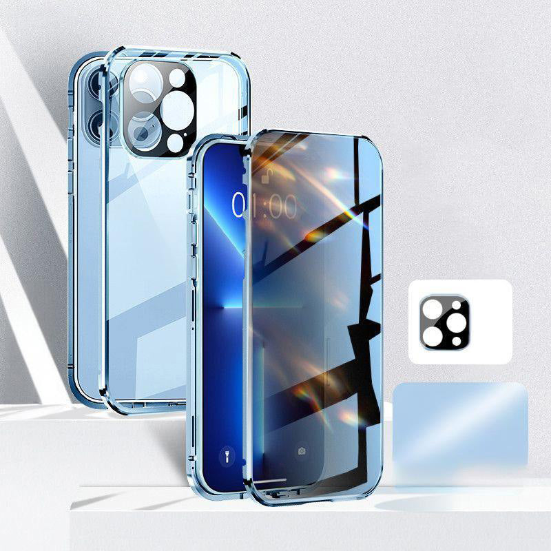 🛡️📱Dual-Glass Shockproof Phone Case - Ultra-Durable & Protective✨