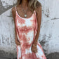 🎉🛍️Hot Promotion 55% OFF🥻Women Tie Dye Gradient Color Printed Spaghetti Strap Dresses