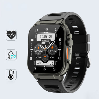 🔥Last Day Sale 50%🔥1.96" HD Full touch screen health monitoring waterproof bluetooth sports watch
