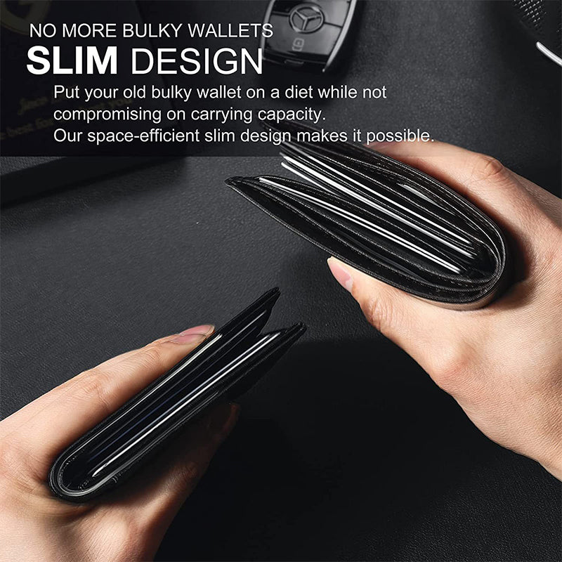 Slim Wallet for Men with Money Clip