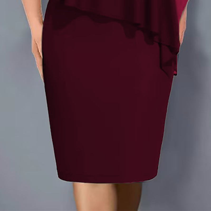 🌸2025 Summer Specials💐Rhinestone V-Neck Cape Dress with Chiffon Overlay