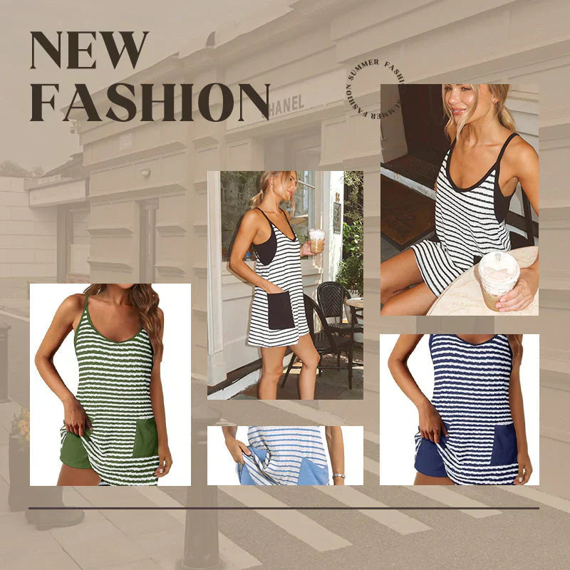 💕2025 Summer New Type 50% OFF💕Women's Sleeveless Summer Dress with Shorts