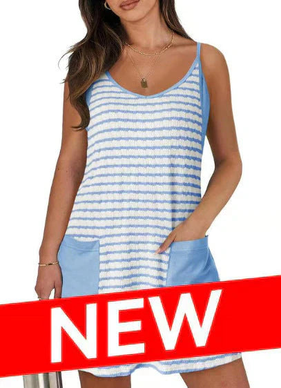 💕2025 Summer New Type 50% OFF💕Women's Sleeveless Summer Dress with Shorts