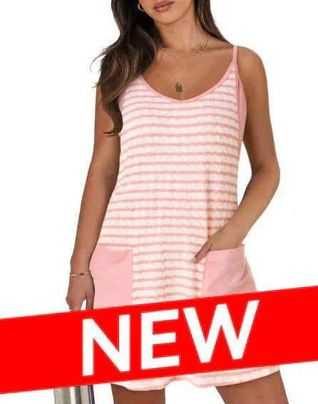 💕2025 Summer New Type 50% OFF💕Women's Sleeveless Summer Dress with Shorts