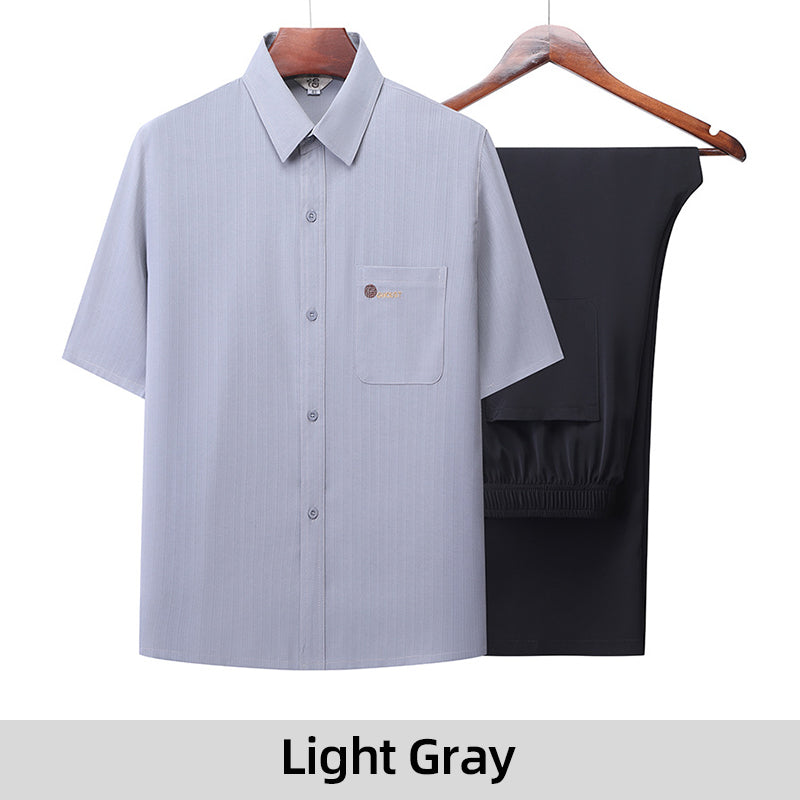 🔥Father's Day Limited Time 50% OFF🛍️Summer Cooling Cozy Suit for Middle-Aged Man