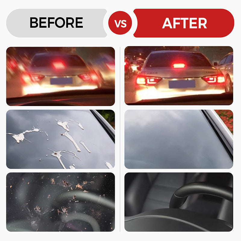 ✨Auto Oil Film Cleaning Brush with 100ml Refill Liquid - 4PCS/Set