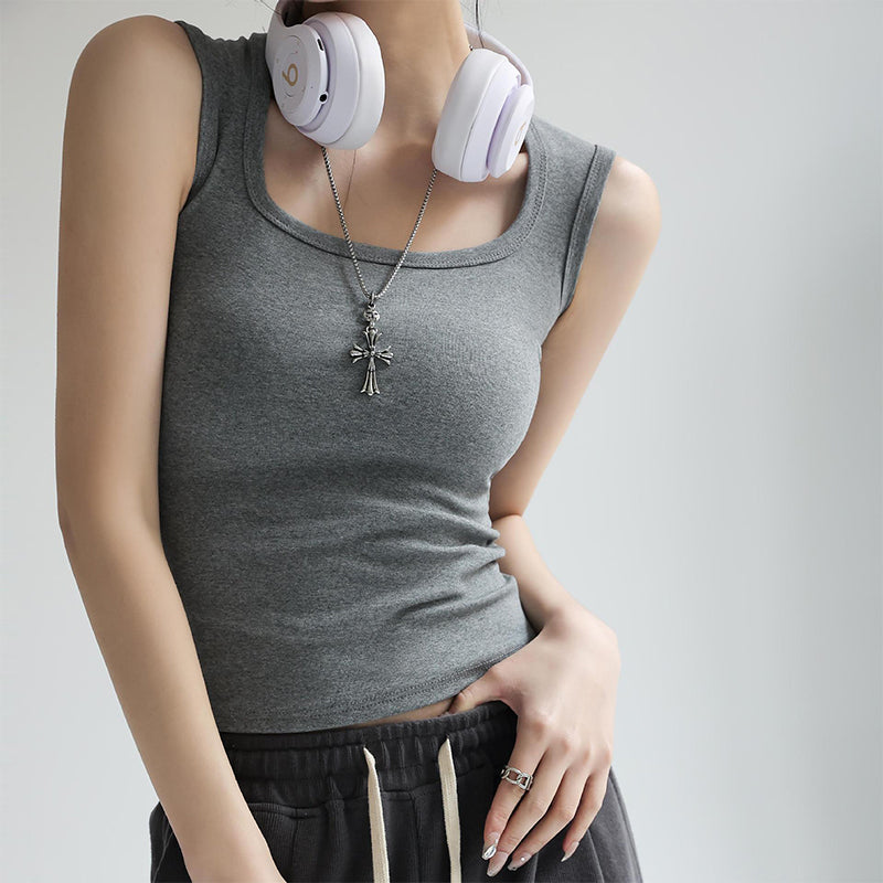 🎉Buy 1 Get 1 Free🎉Women's Comfortable Solid Color Tank Tops
