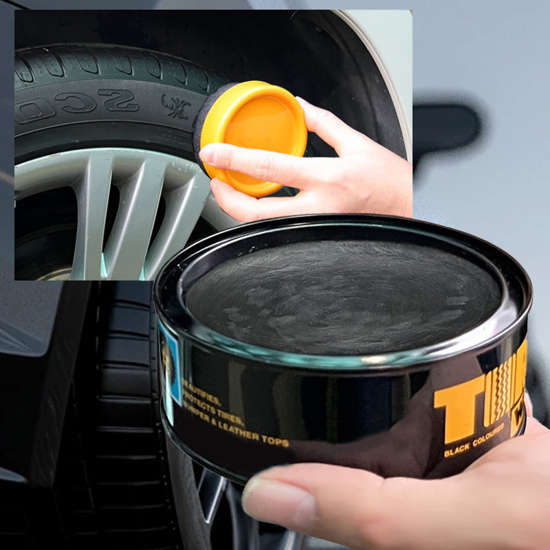 🎉60% OFF🚗Long-Lasting Protective Tire Shine Wax With Sponge