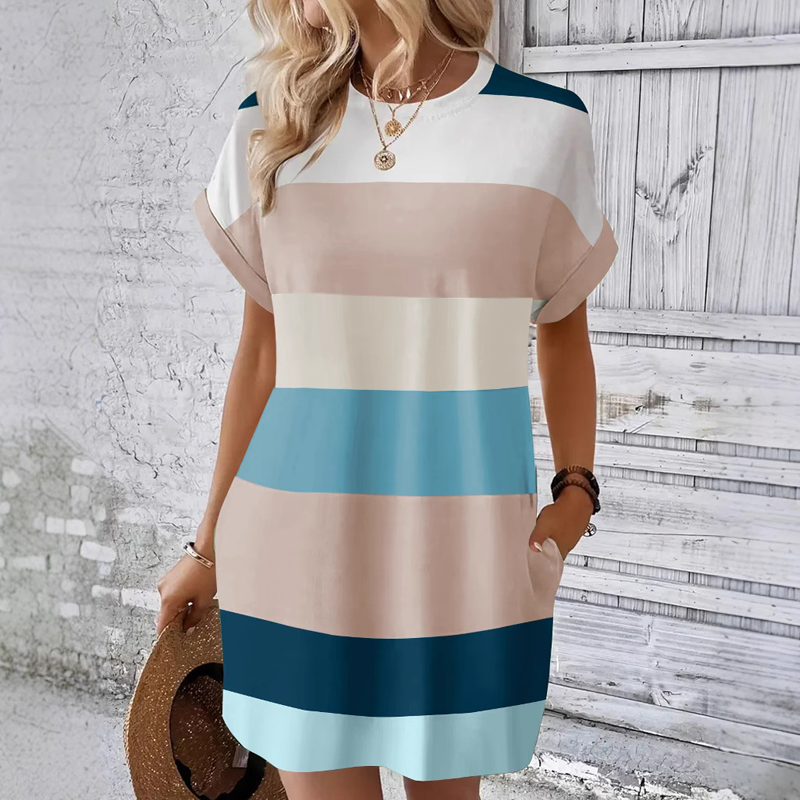 ⏳Time-limited Special⏰Women's Casual Round Neck Dress