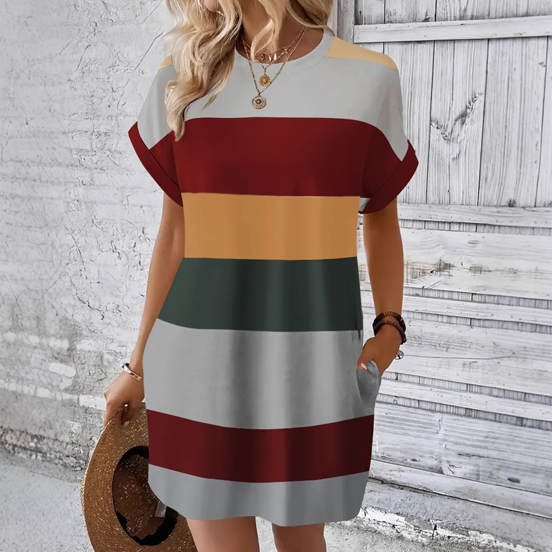 ⏳Time-limited Special⏰Women's Casual Round Neck Dress