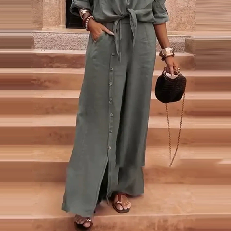 ✨New products 50% OFF🎁Women's Elegant Solid Color 2-Piece Set