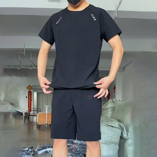 🔥2025 HOT SALE🔥Men's Light Casual T-Shirt Shorts 2-Piece Set