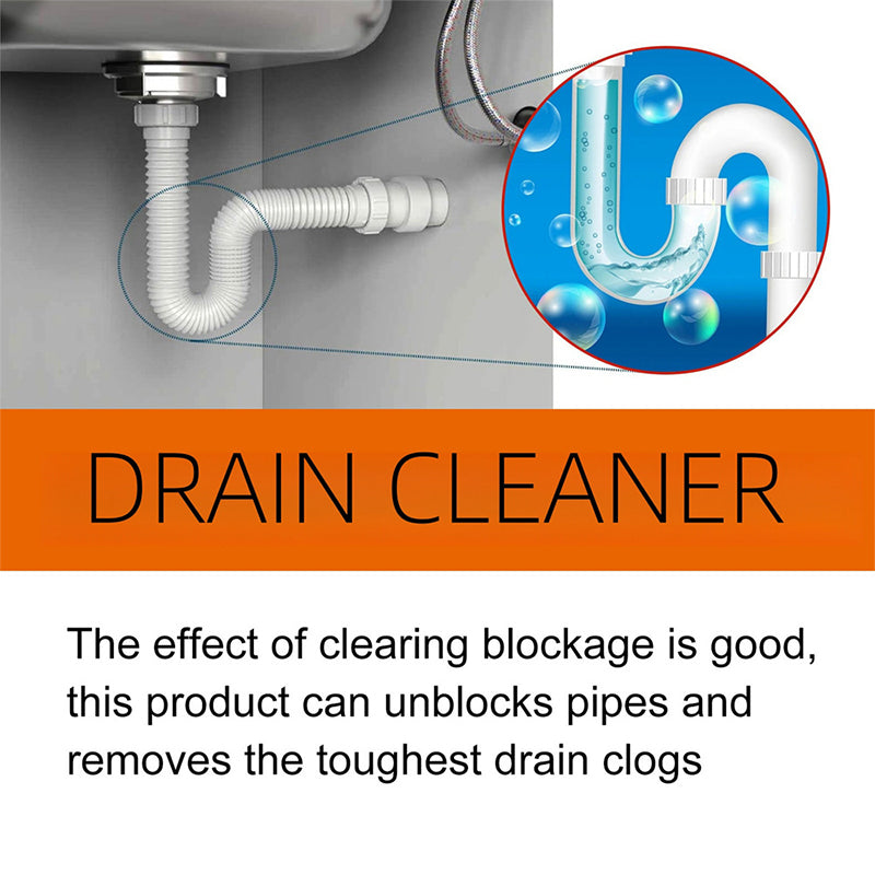 ⏳Time-Limited Special⏰Powerful Pipe Dredging Agent for Kitchen and Toilet Pipelines - Dissolves 200+ Blockages and Kills of Bacteria