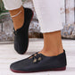 ✨ 🥿Women's 2025 New Soft Synthetic Leather Flat Shoes