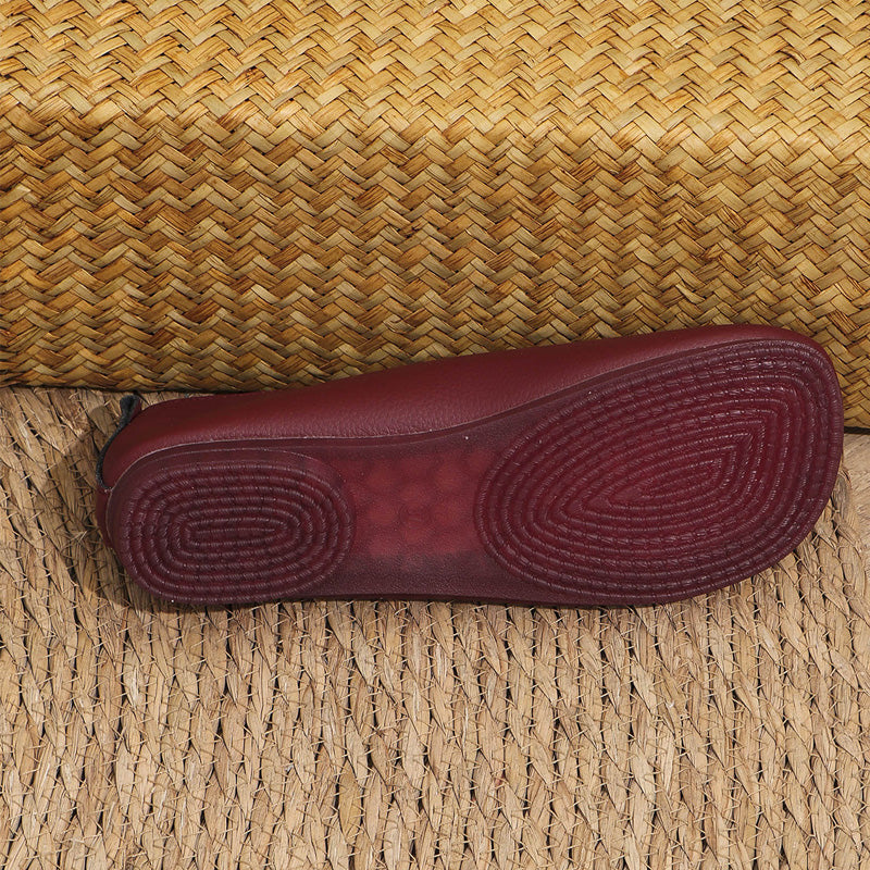✨ 🥿Women's 2025 New Soft Synthetic Leather Flat Shoes