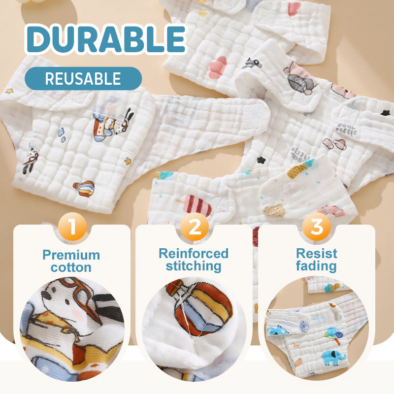 👼Time-limited Special:50%OFF🛡️Reusable Cotton Cartoon Baby Diapers