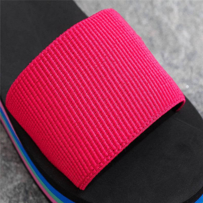 🌈Women's Casual Flip Flop with Rainbow Sole