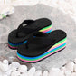 🌈Women's Casual Flip Flop with Rainbow Sole
