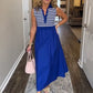 ✨The New Fashion Favorite✨Women's Casual V-Neck Striped Maxi Dress