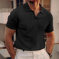Men’s Casual Waffle Knit Short Sleeve Shirt