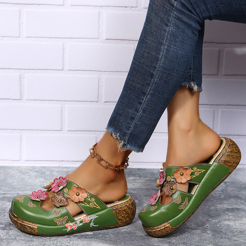 🪷Ethnic Style Thick-Sole Slippers for Women💕