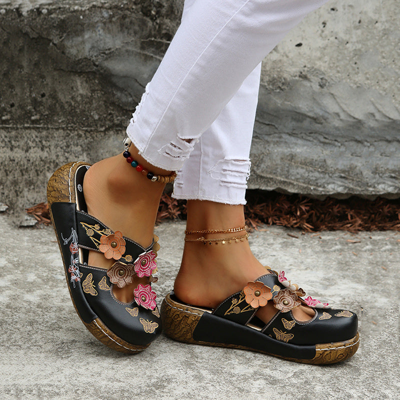 🪷Ethnic Style Thick-Sole Slippers for Women💕