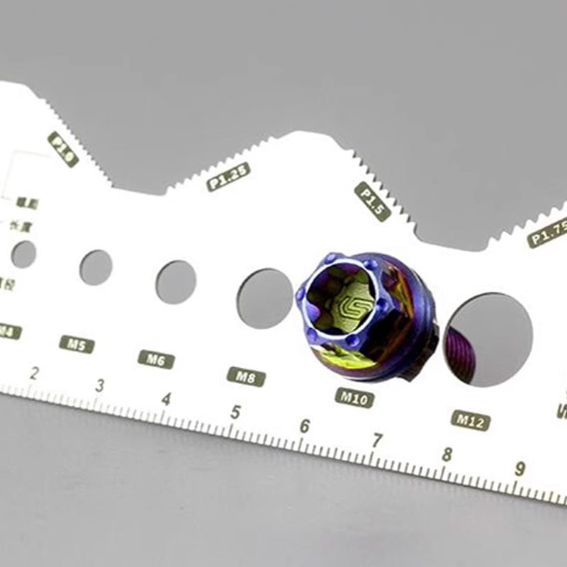 📏Stainless Steel Double-Sided Bolt Gauge Card（50% OFF）