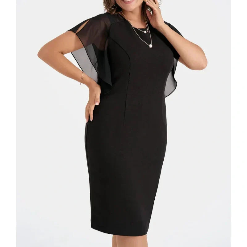 🎊 2025 Summer New Products🎊 Solid Round Neck Midi Dress