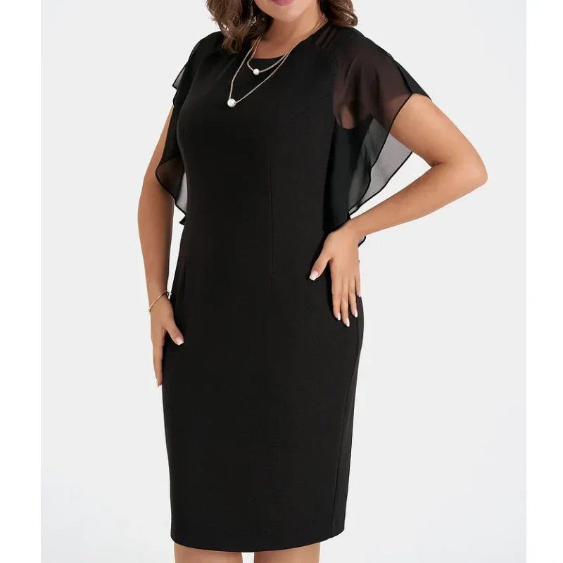 🎊 2025 Summer New Products🎊 Solid Round Neck Midi Dress