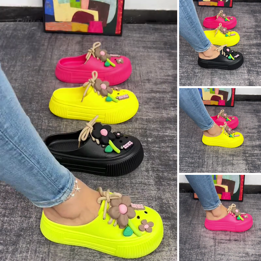 🌴Women’s Breathable Slippers with Flower Decoration