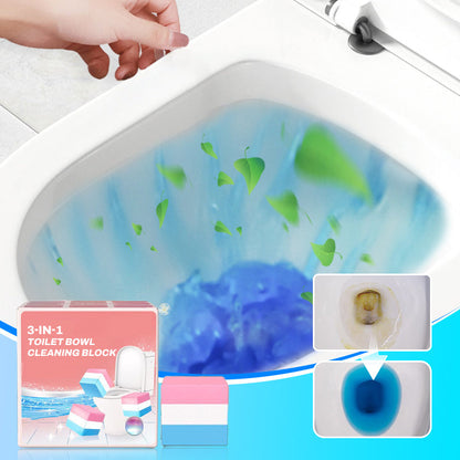 💥3-in-1 Toilet Bowl Cleaning Block – Deodorizes, Cleans, Sterilizes