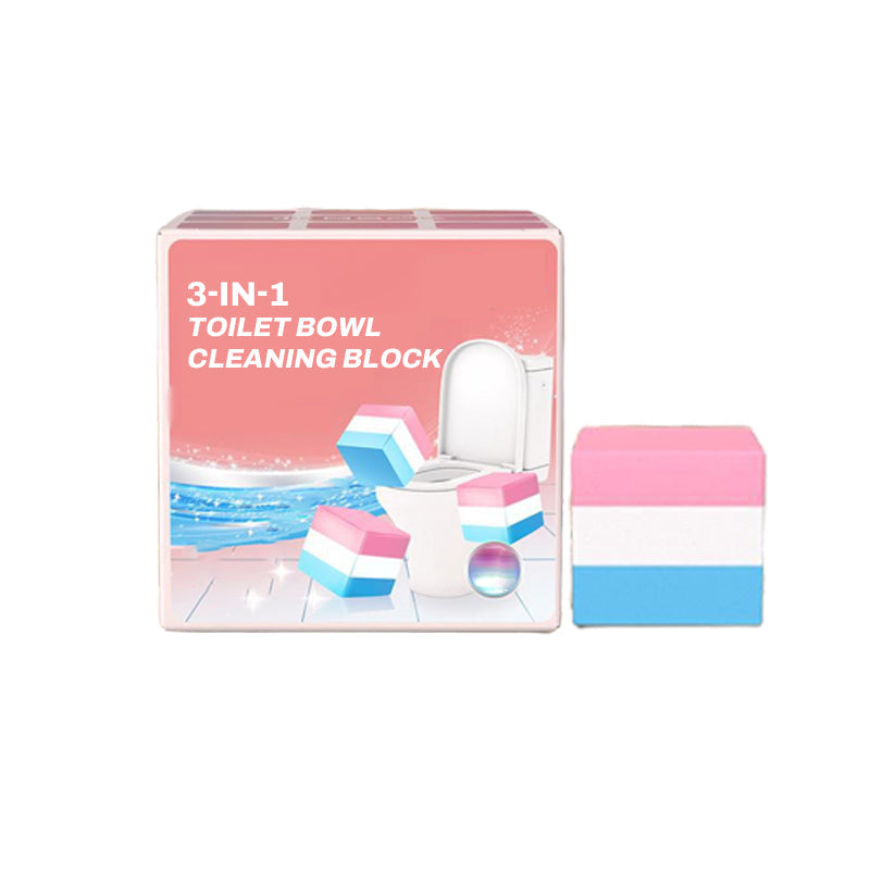 💥3-in-1 Toilet Bowl Cleaning Block – Deodorizes, Cleans, Sterilizes