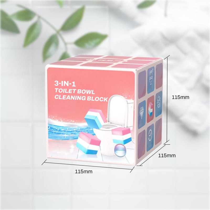 💥3-in-1 Toilet Bowl Cleaning Block – Deodorizes, Cleans, Sterilizes
