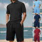 Men's Casual Shirt & Shorts 2-Piece Set