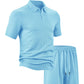 Men's Casual Shirt & Shorts 2-Piece Set
